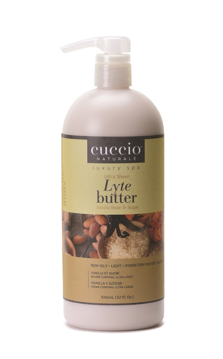 Body Butter Lyte Vanilla Bean & Sugar 946ml Cuccio