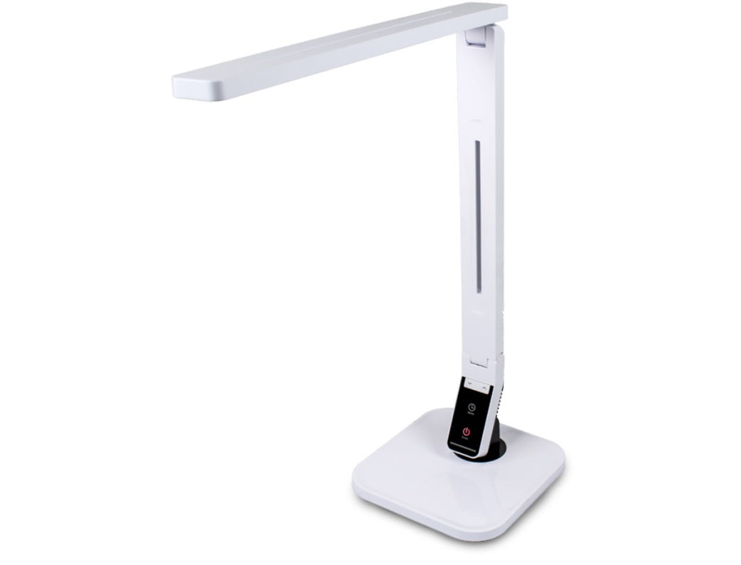 Tischlampe LED weiß/silber Design